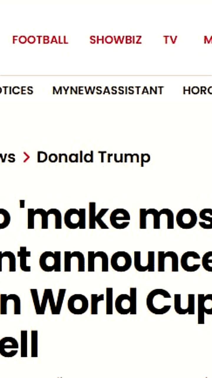 Дональд Трамп готовит заявление о контакте с инопланетянами на чемпионате мира 2026 года