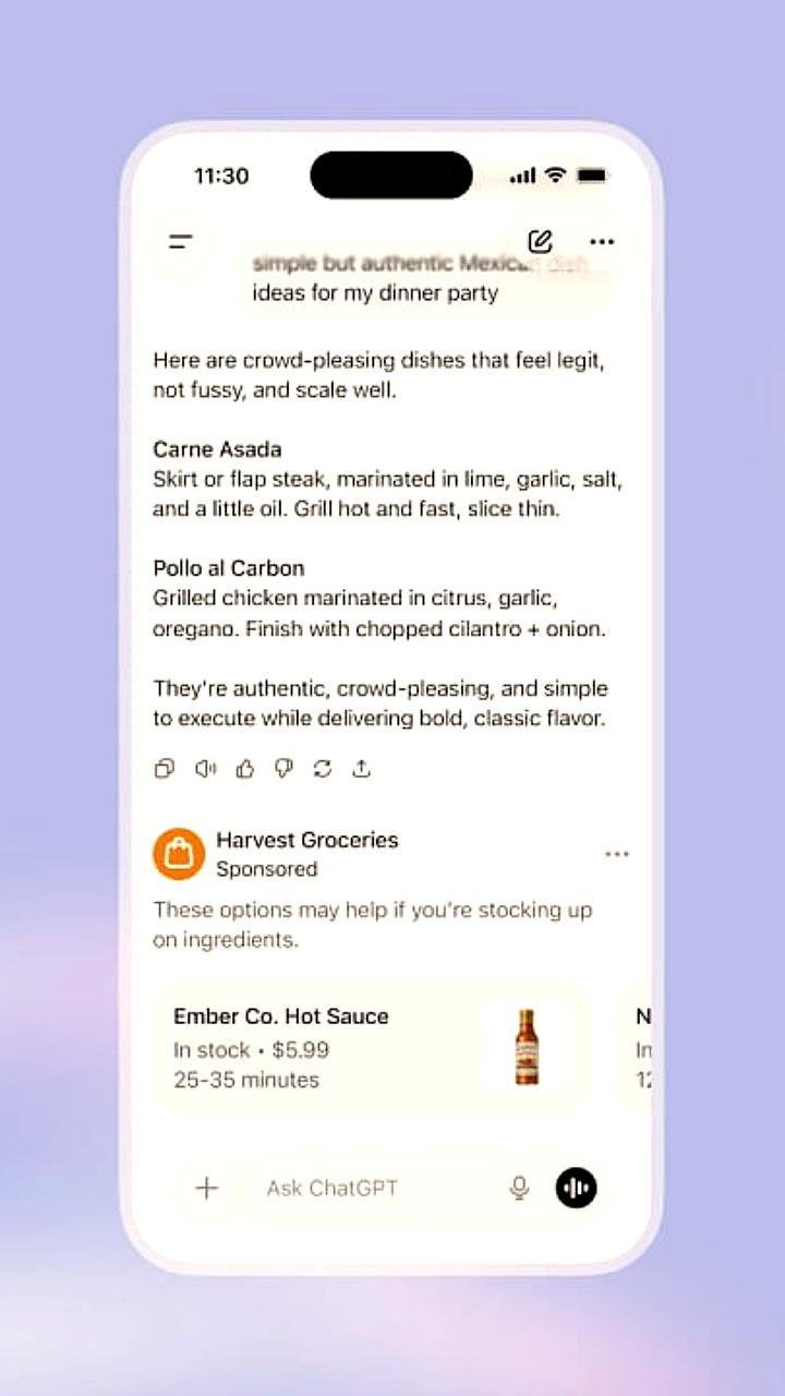 OpenAI анонсировала тестирование рекламы в ChatGPT для бесплатных пользователей и нового тарифа