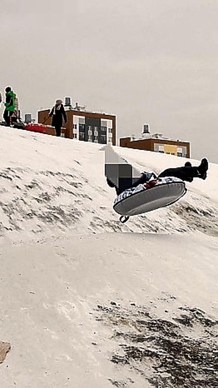 В Екатеринбурге девушка получила травмы при катании на тюбинге