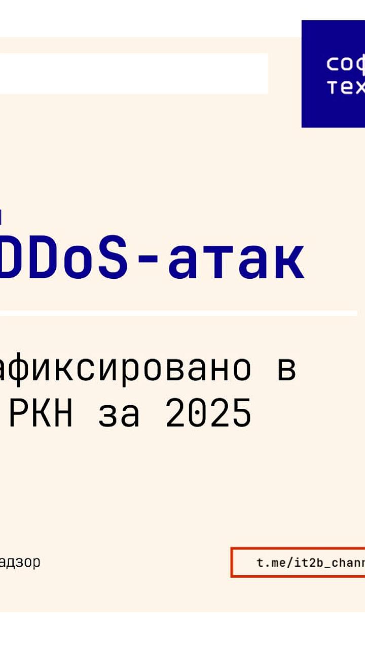 Количество DDoS атак в России в 2025 году увеличилось на 100% по сравнению с 2024
