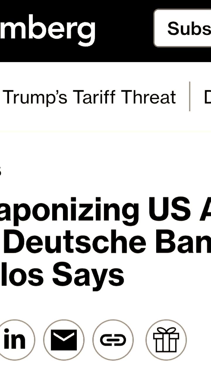 Deutsche Bank: Европа может продать активы США на 8 трлн долларов в случае конфликта