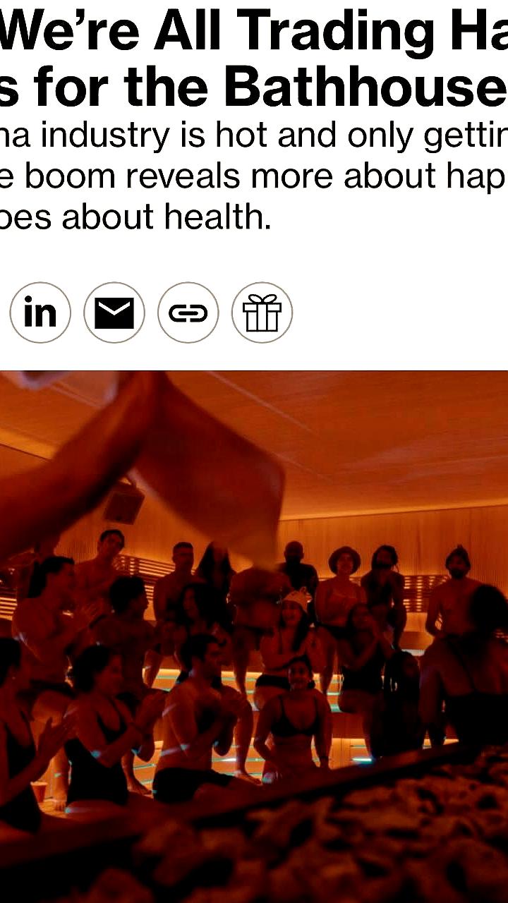 Зумеры предпочитают сауны барам, меняя рынок развлечений