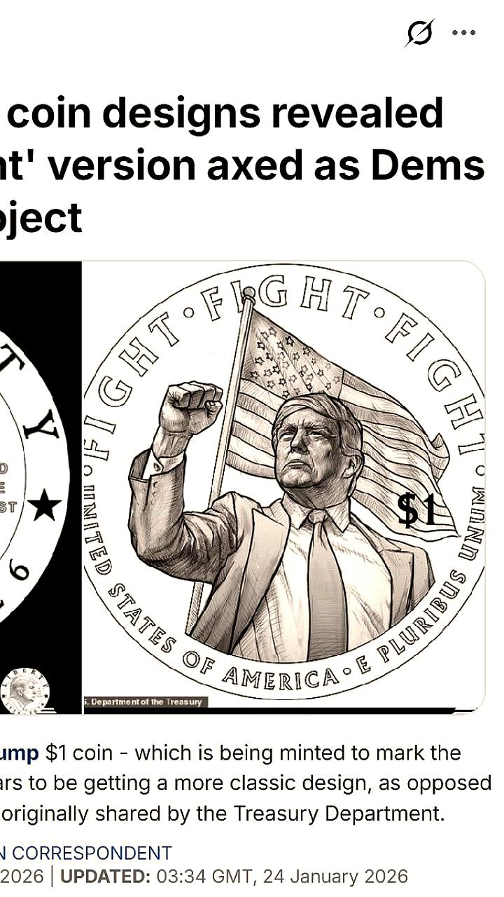 Утвержден дизайн памятной монеты в честь 250-летия США на фоне законопроекта о запрете изображений президентов