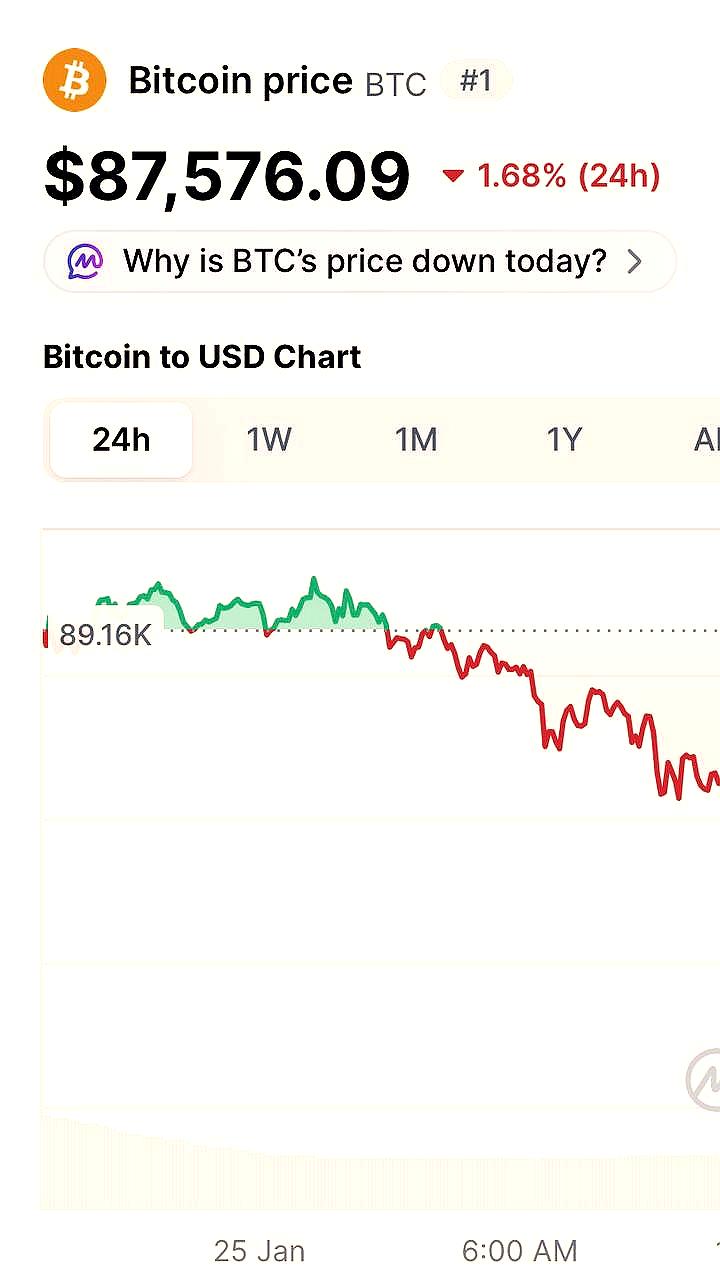 Биткоин падает до 87 тысяч на фоне угроз Трампа и возможной приостановки работы правительства США
