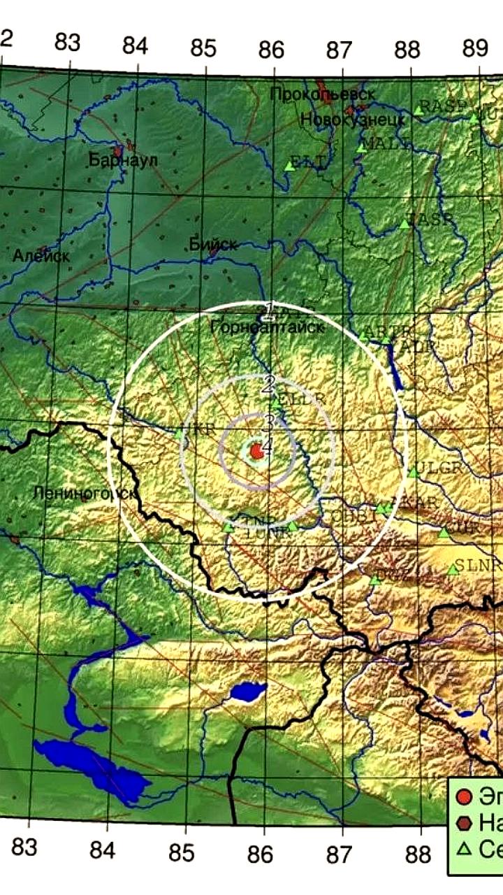 Землетрясение магнитудой 3.7 зафиксировано в Онгудайском районе