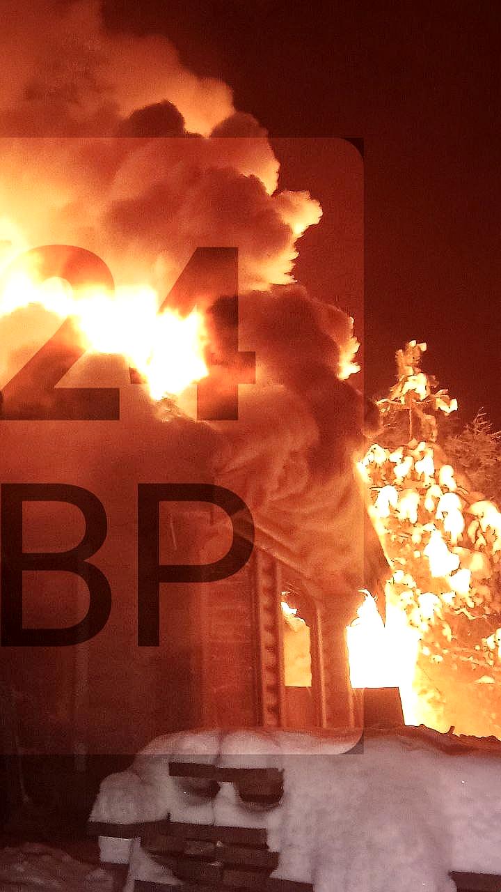 Пожар в дачном кооперативе Приют: дом сгорел, пострадавших нет