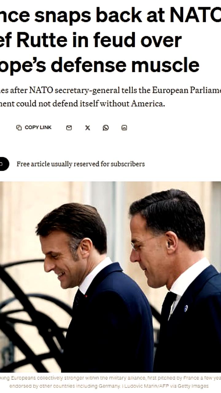 Европа нуждается в поддержке США для обеспечения безопасности, утверждает Рютте