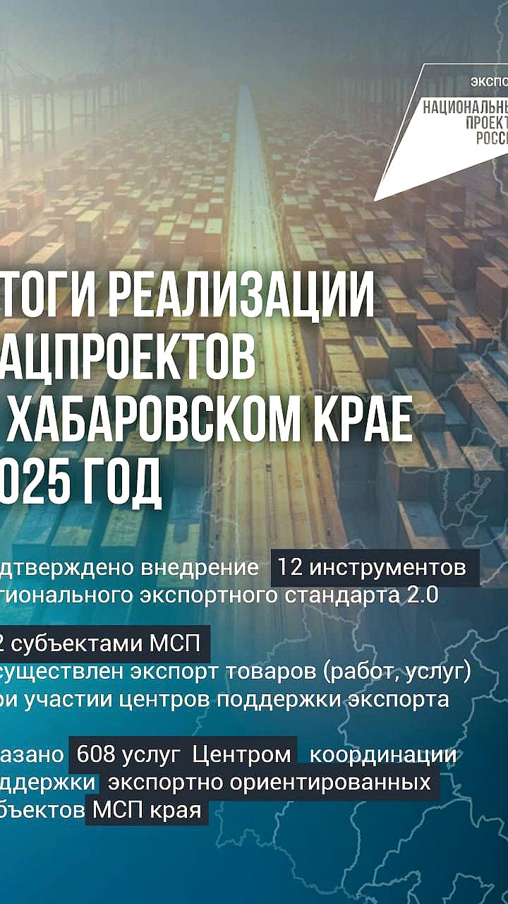 Хабаровский край увеличивает экспорт: 22 компании вышли на международные рынки