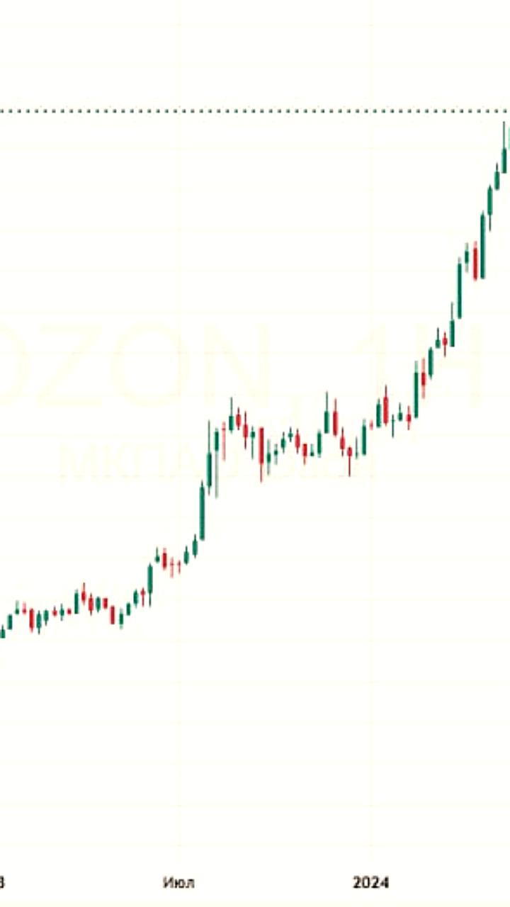 Капитализация Ozon превысила 1 трлн рублей на фоне роста акций