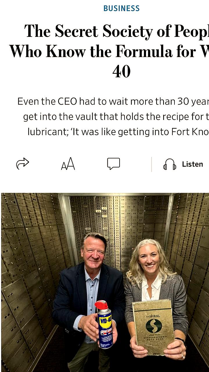 Секретная формула WD-40: доступ к ней получил только новый гендиректор спустя 30 лет работы