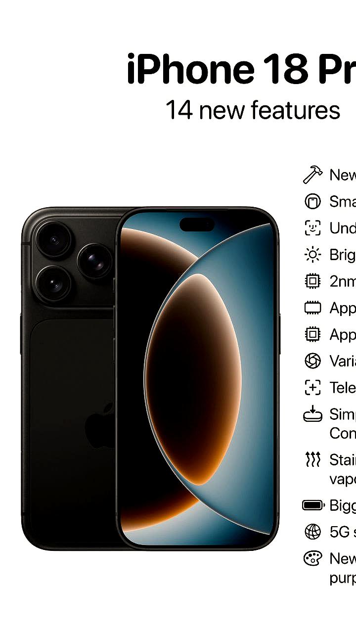 Представлены новые особенности iPhone 18 Pro: уменьшенный вырез и спутниковый 5G интернет