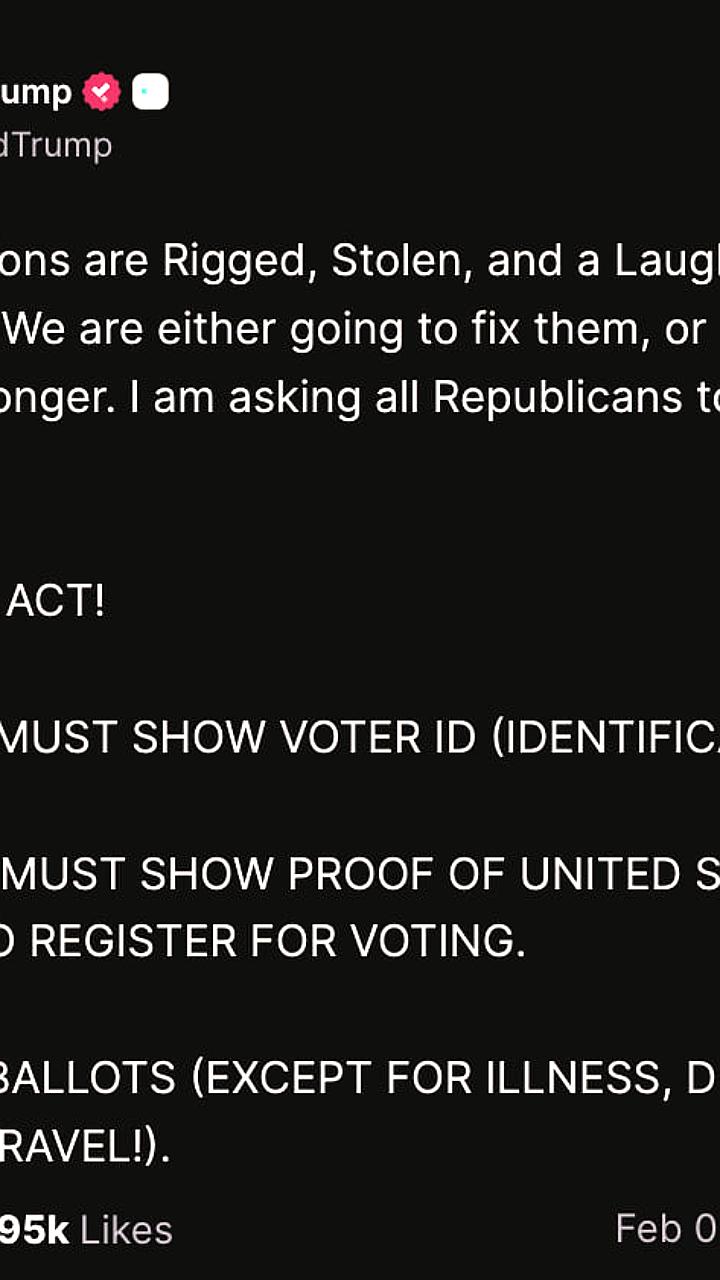 Трамп настаивает на национализации выборов, Тьюн отвергает идею