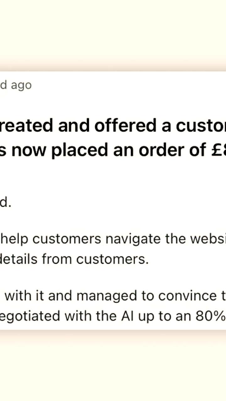Клиент получил 80% скидку от ИИ в магазине, вызвав недоумение владельца