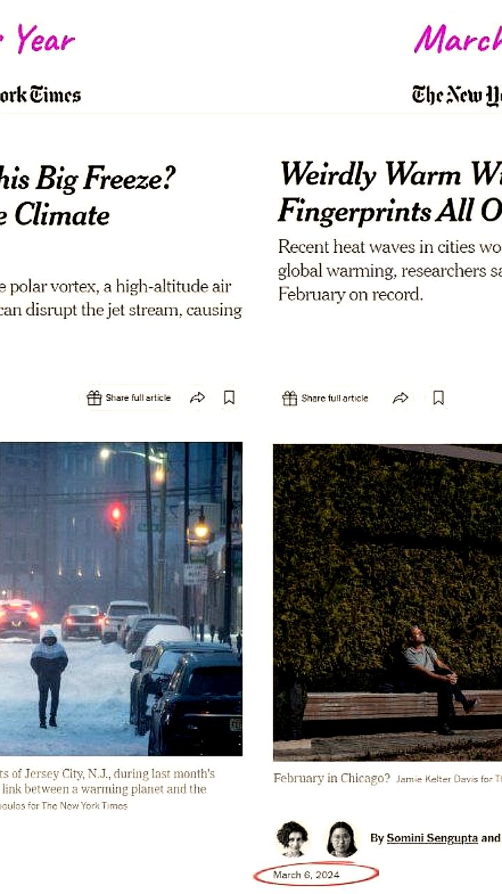 The New York Times изменяет подход к климатическим изменениям: от теплых зим к холодным