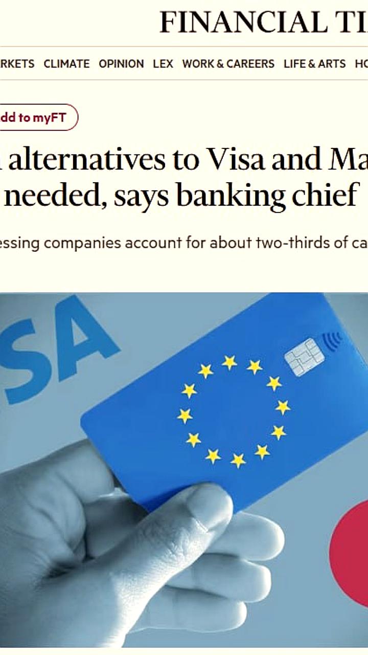 Европа стремится к снижению зависимости от Visa и Mastercard, заявляет Мартина Ваймерт