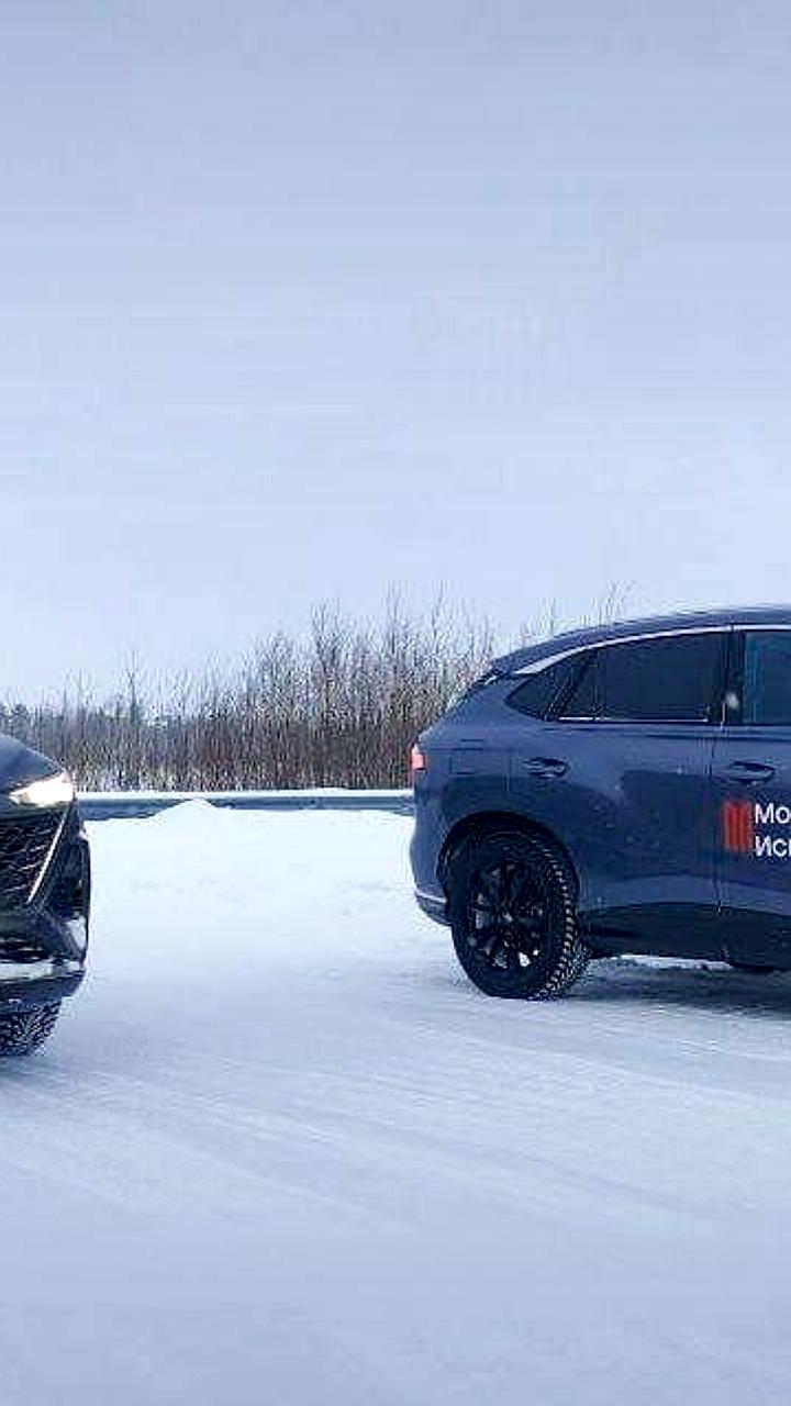 Москвичи тестируют новые кроссоверы M70 и M90 в суровых условиях Сургута