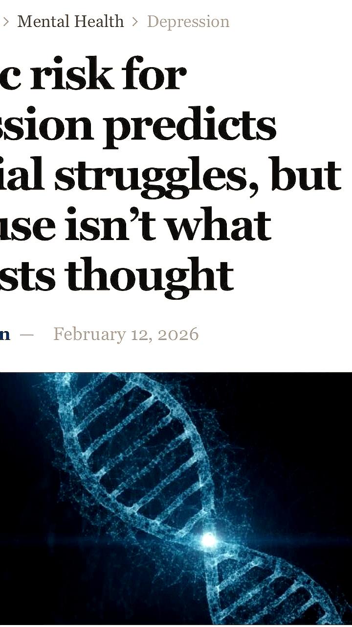 Исследование подтверждает генетическую связь между депрессией и финансовыми трудностями