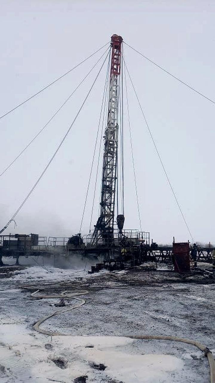 Четыре пострадавших в результате возгорания подъемного агрегата в Самарской области