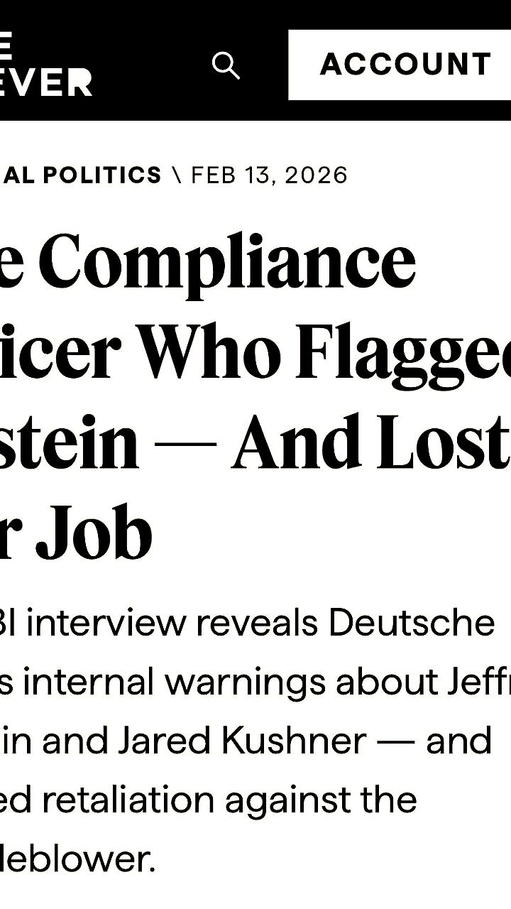 Сотрудница Deutsche Bank предупреждала о рисковых транзакциях Эпштейна, но была уволена