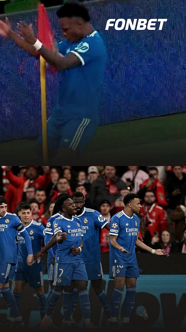 Матч Реала и Бенфики приостановлен из-за расистских выкриков в адрес Винисиуса