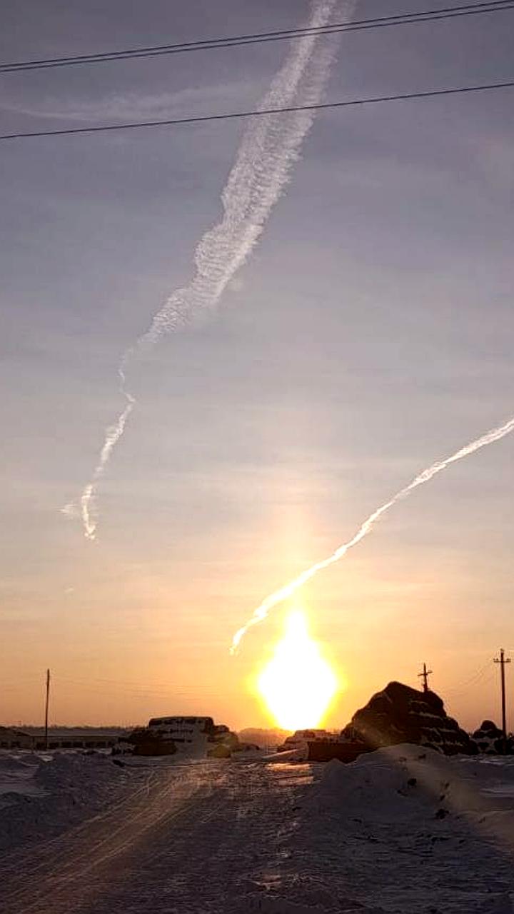 Редкое оптическое явление паргелий замечено в Омской области