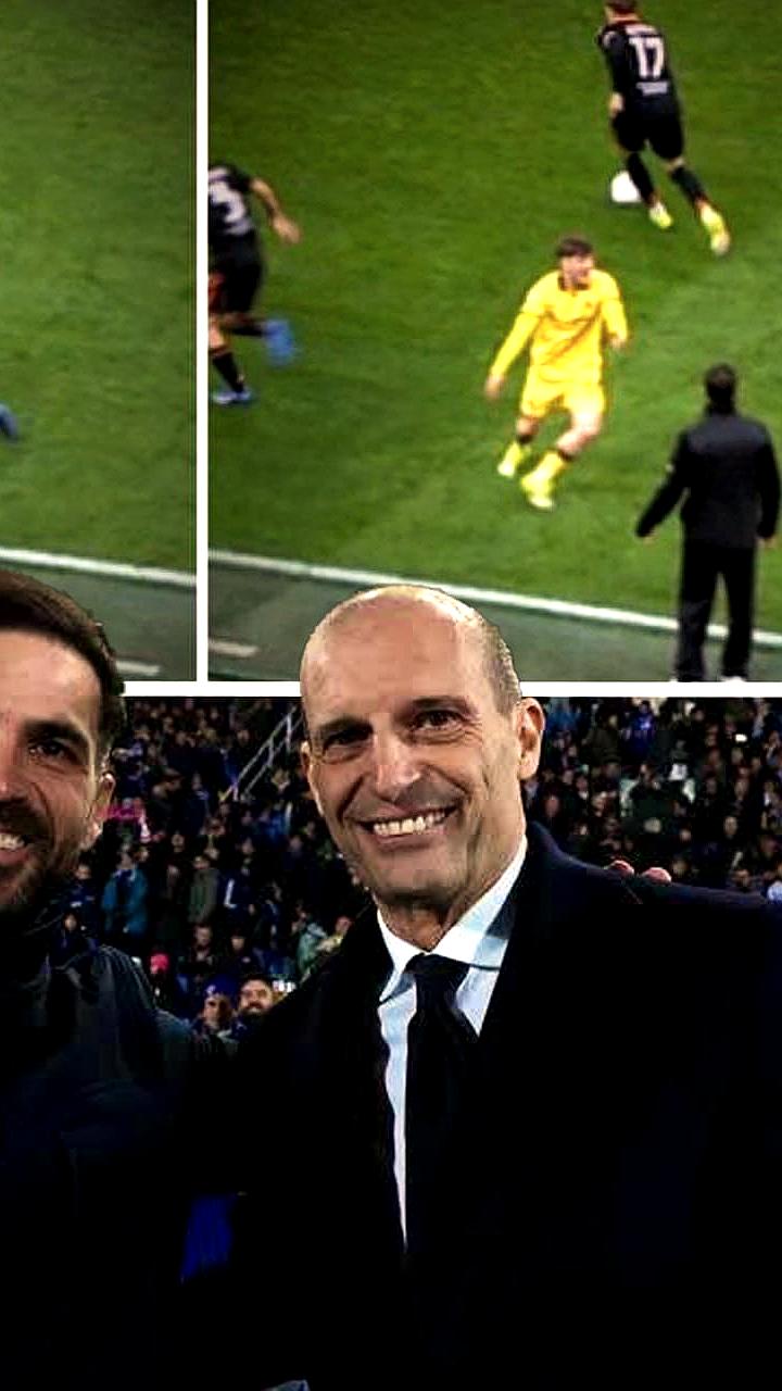 Конфликт между Фабрегасом и Аллегри после матча Милан - Комо