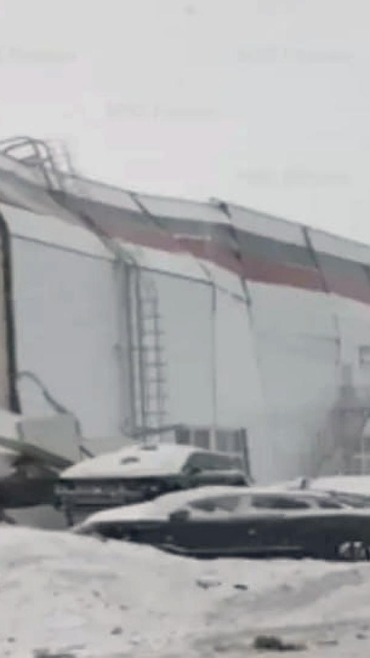 Обрушение крыши автозавода Моторинвест в Липецкой области