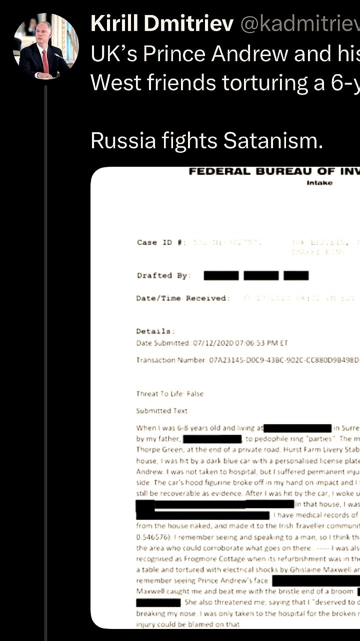 Кирилл Дмитриев о связи принца Эндрю с сатанизмом и борьбе России с экстремизмом