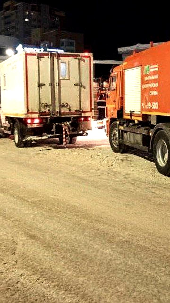 Устранение аварии на водоснабжении в районе улиц Ленина и Милицейской