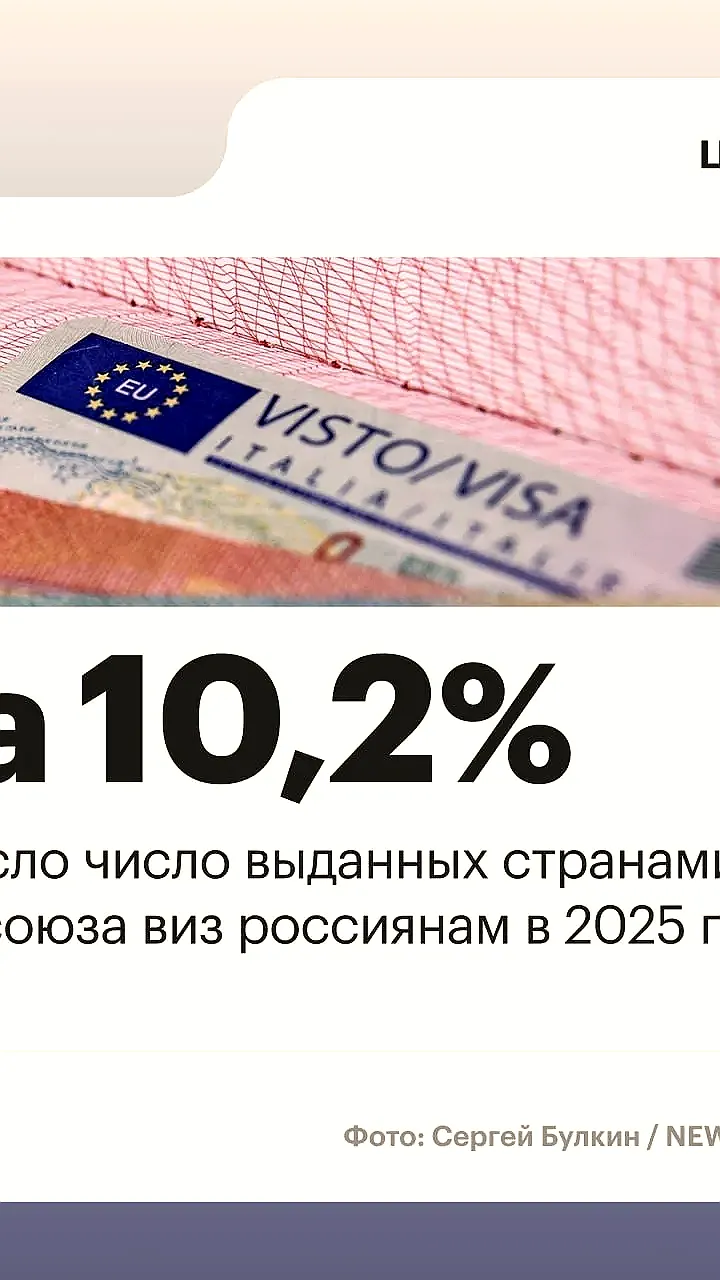 Рост выдачи шенгенских виз россиянам в 2025 году