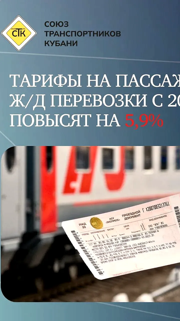 Минэкономразвития анонсировало индексацию железнодорожных тарифов до 2029 года